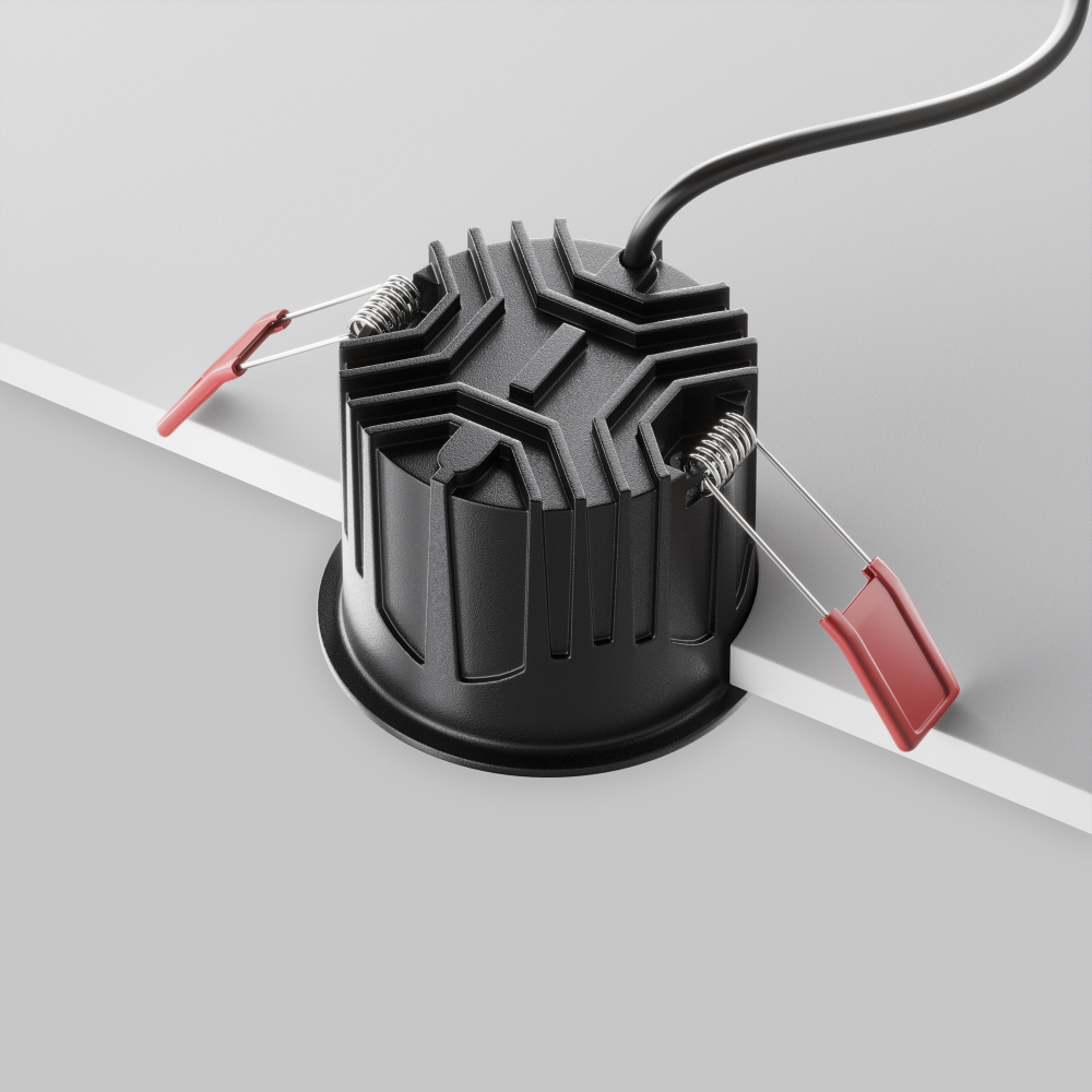 Встраиваемый светодиодный светильник Maytoni Alfa LED DL043-01-15W4K-RD-B-1