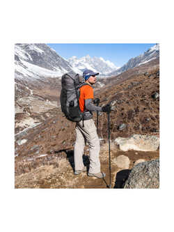 Рюкзак Naturehike Rock Series NH19BP095 60-65 л с рамой, dyneema,  черный, 6927595761649