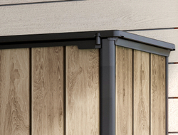 Уличный шкаф пластиковый Keter Deco Vertical 1400 л ashwood
