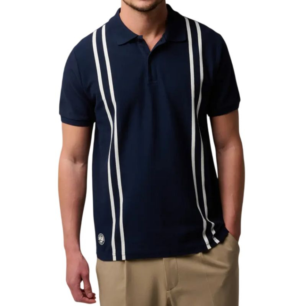 Теннисное поло Roland Garros Heritage Polo Shirt - navy blue