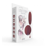 Бордовое виброяйцо 7,5см с пультом ДУ Lola Games Love Story Mata Hari 1800-03Lola