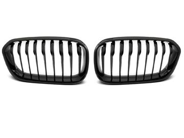 Решетка (ноздри) радиатора GLOSSY BLACK для BMW 1 F20 F21 LCI
