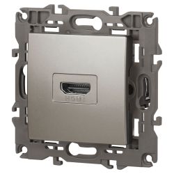 Розетка ЭРА Elegance 14-3114-16 HDMI титан | Эра Elegance