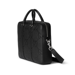 GUCCI Leather One Shoulder Crossbody Handheld Briefcase Large Men"s Black