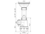 Сифон 3 1/2*40 Ани Грот  А0150 АНИ пласт