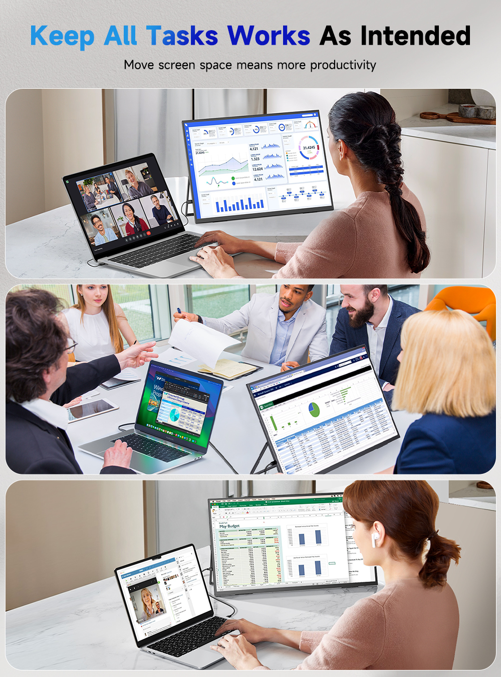 23.8" Портативный сенсорный монитор Umax22 Pro Touch UPERFECT FHD 1920x1080, 120 Гц, IPS