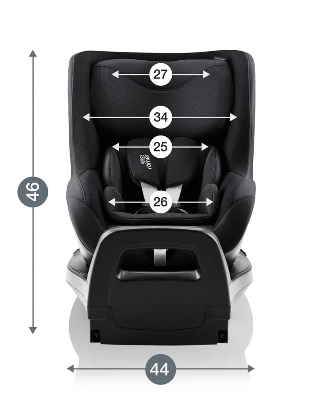Автокресло 0+/1 Britax Roemer DUALFIX PRO M Style Carbon Black 2000040890, до 18 кг, (61 до 105 см), черный