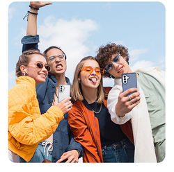 Чехол матовый полупрозрачный темно-синего цвета для Samsung Galaxy A37, A36 и A56, серия Yind Series от Dux Ducis