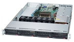 Сервер Supermicro 5019C-WR без процессора/без ОЗУ/без накопителей/количество отсеков 3.5" hot swap: 4/2 x 500 Вт/LAN 1 Гбит/c