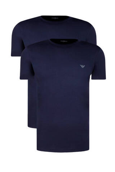 Футболка 2шт. Emporio Armani - темно-синий(111267 4F720)