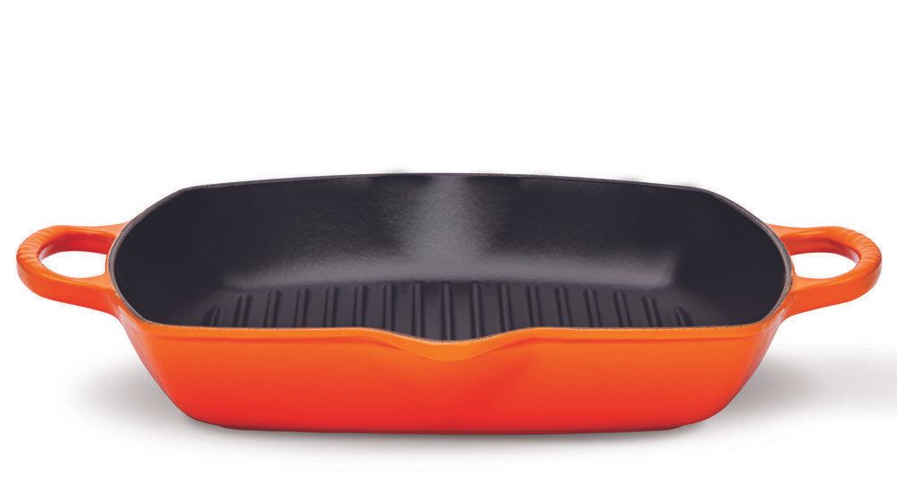 Чугунная сковорода-гриль Le Creuset, 30 см, Бордовая - 2