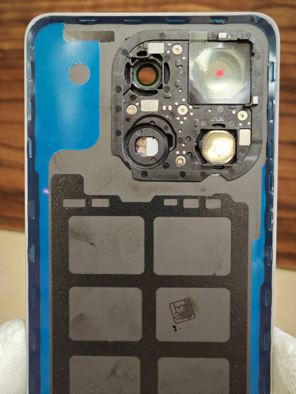 Задняя крышка ORIGINAL для Xiaomi 14T Pro 2407FPN8EG - ( заднее стекло ) цвет: Голубой / Titan Blue