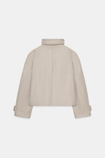 Короткий пальто с высоким воротником - ZARA