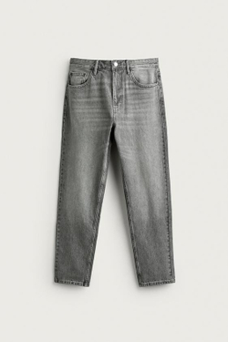 ZARA ДЖИНСЫ SLIM TAPERED, СЕРЫЙ