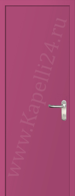 Дверь влагостойкая пластиковая KAPELLI multicolor ДГ RAL 4003 Вересково-фиолетовый + коробка