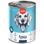 Wanpy Dog Консервы для собак из курицы, 24шт по 375 г