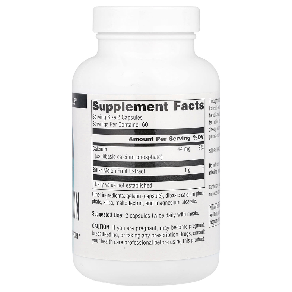 Source Naturals, Горькая дыня, 120 капсул