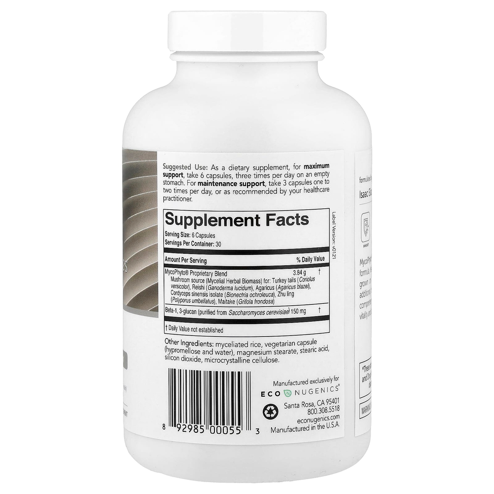 Econugenics, MycoPhyto®, 180 вегетарианских капсул