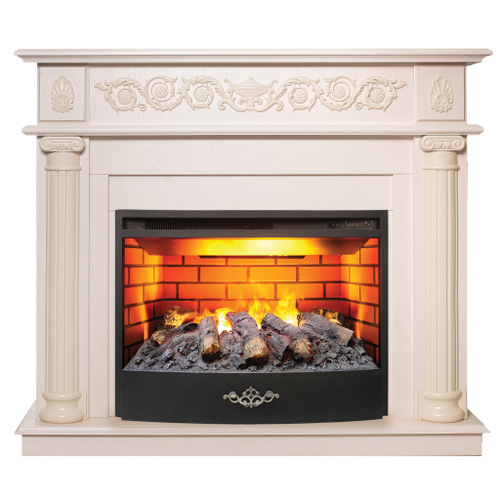 Каминокомплект Real Flame Attica WT с очагом 3D Firestar 25,5