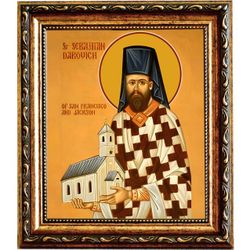Севастиан Джексонский преподобный. Икона на холсте.