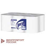 Полотенца бумажные рулонные 150 м, PROtissue (H1) PREMIUM, 2-слойные, белые, КОМПЛЕКТ 6 рулонов, С222