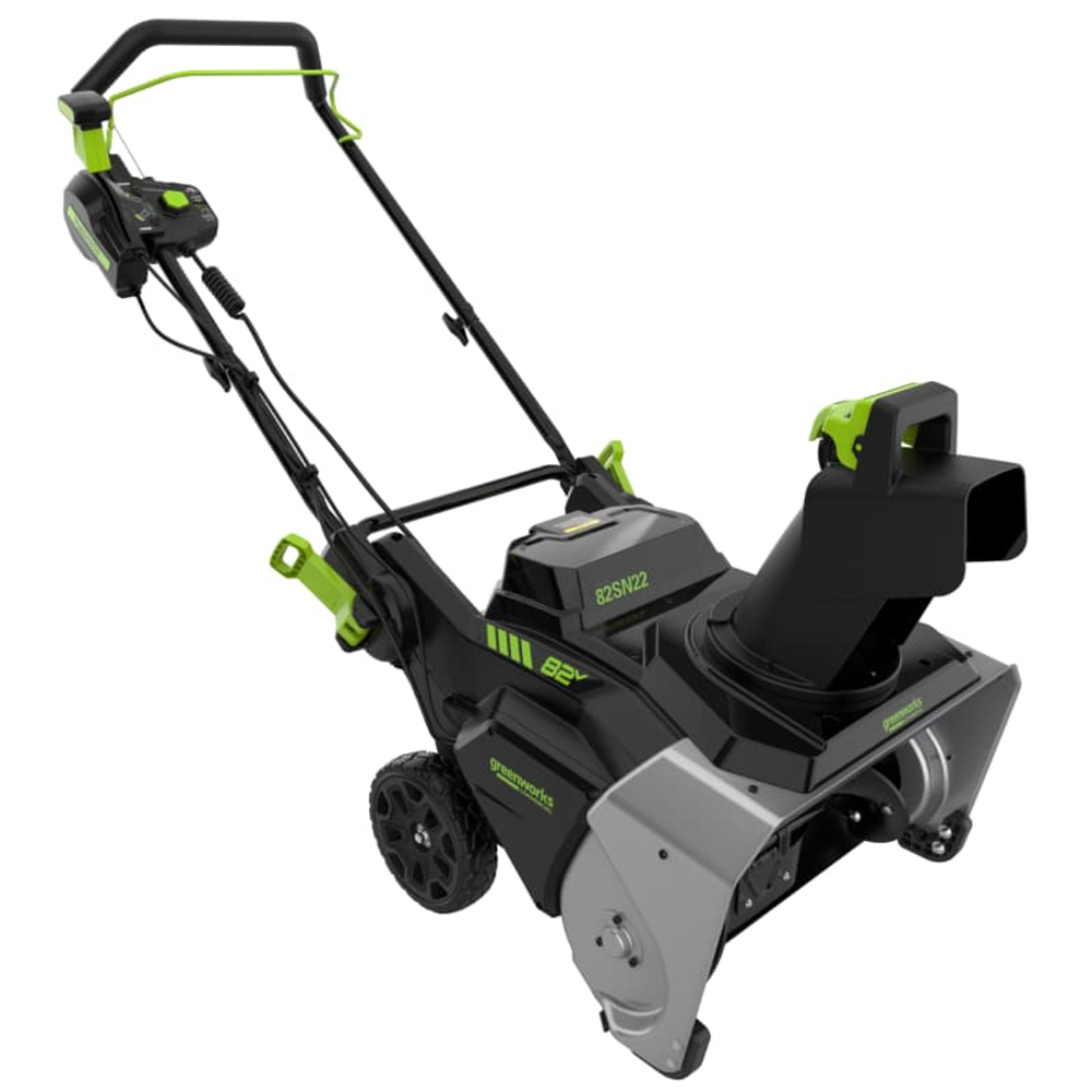 Снегоуборщик аккумуляторный Greenworks Арт. 2603307UB, 82V, 56 см, бесщеточный, c АКБ 5АЧ и ЗУ