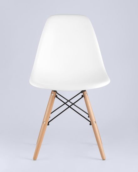 Стул Eames Style DSW белый (разборный каркас)