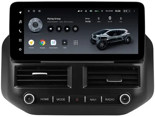Магнитола для Mitsubishi Pajero 3, Montero 3 1999-2006 - Teyes LUX ONE ROUND монитор 12.3" 2K QLED на Android 10, Быстрая, CarPlay, 4G SIM-слот