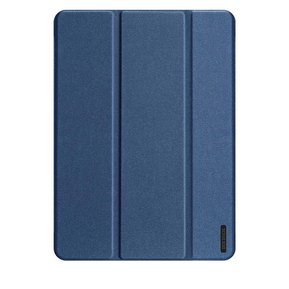 Чехол книжка синего цвета для планшета Samsung Galaxy Tab S11, серия Domo Series (с держателем для S Pen и функцией автоматического перехода в спящий режим) от Dux Ducis