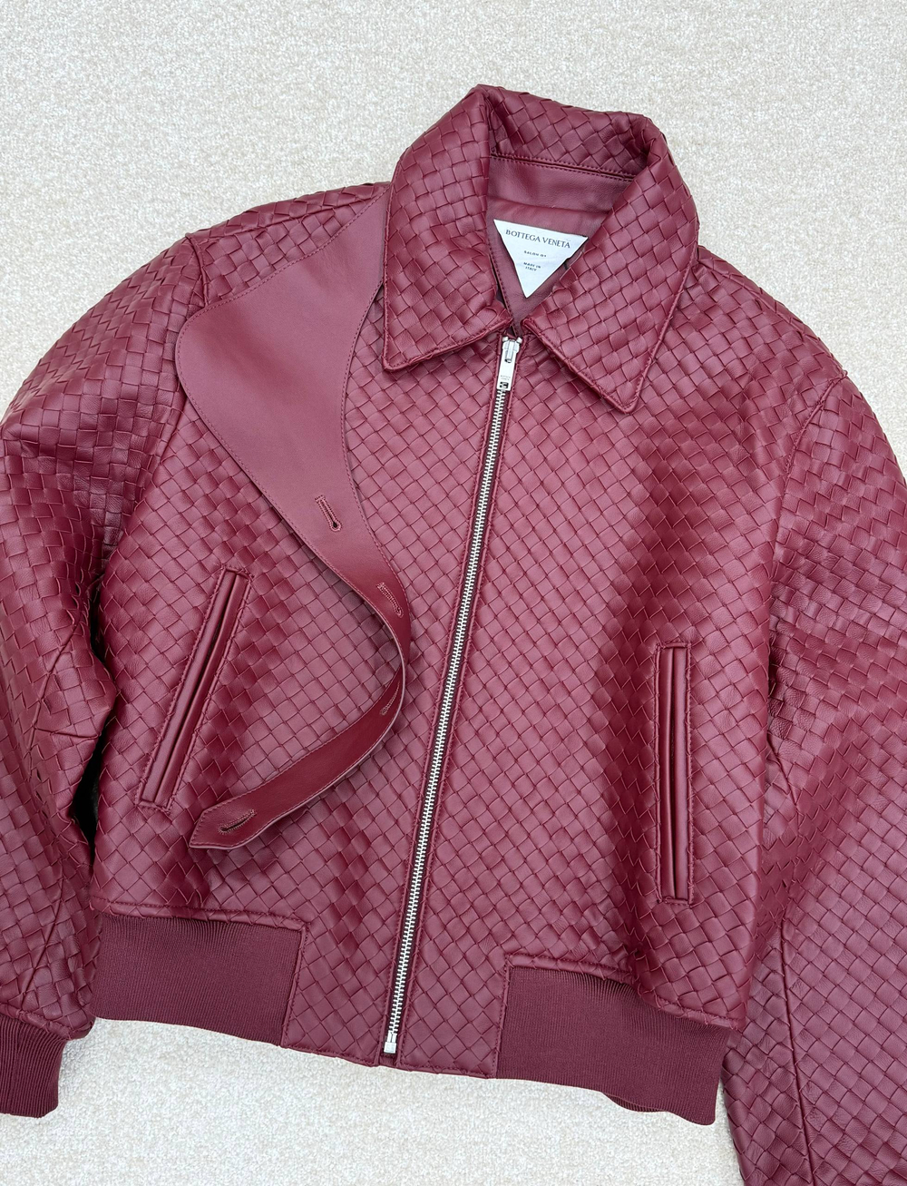 Кожаная куртка Bottega Veneta