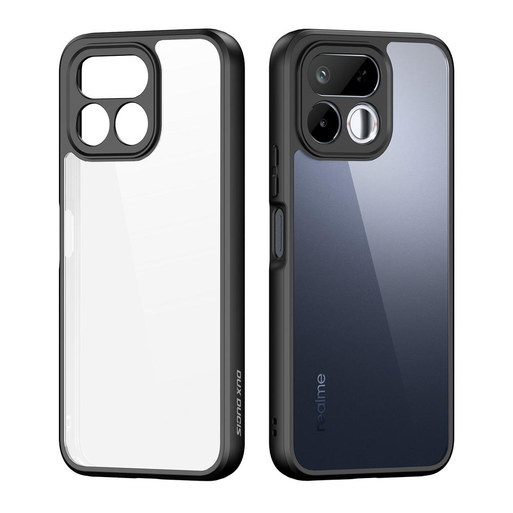 Чехол прозрачный с черными рамками для Realme 16T, серия Aimo Series Case от Dux Ducis