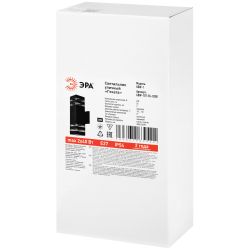 Светильник уличный настенный ЭРА «Геката» GBW-107-BL-0300 230В 2хЕ27 IP54 вверх/вниз черный | Садово-парковые светильники