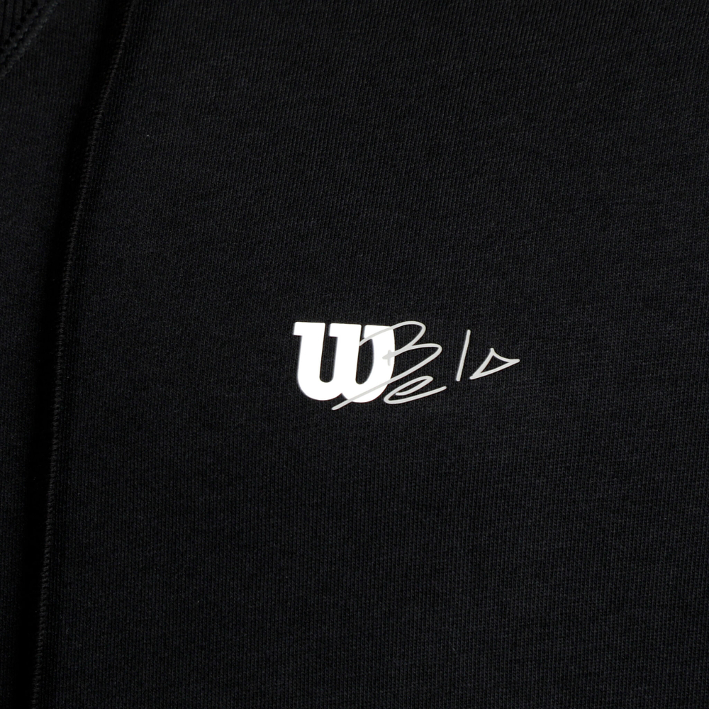 Мужская кофта теннисная Wilson Triblend Hoody Men - Black