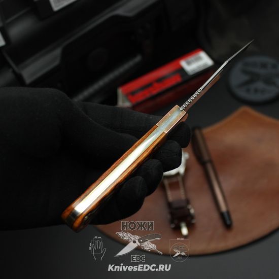 Нож KERSHAW Culpepper 4383BJB с клинком из стали D2, рукоять Кость / Латунь