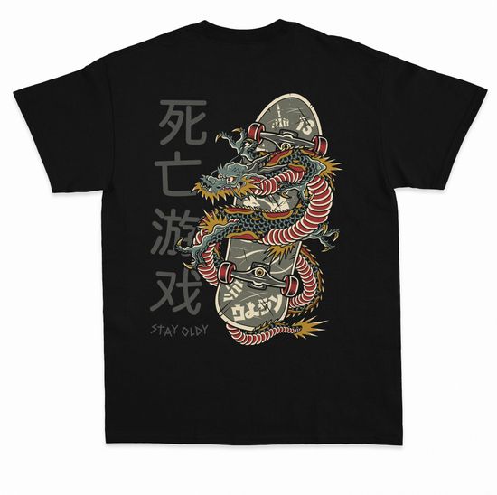 Футболка Oldy Dragon (черный)