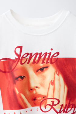 ZARA ФУТБОЛКА JENNIE RUBY®, БЕЛЫЙ