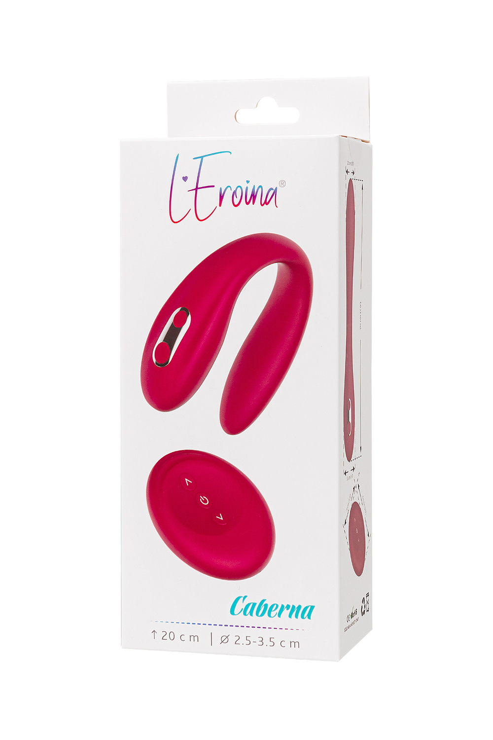Многофункциональный вибратор Leroina Caberna бордовый 20 см