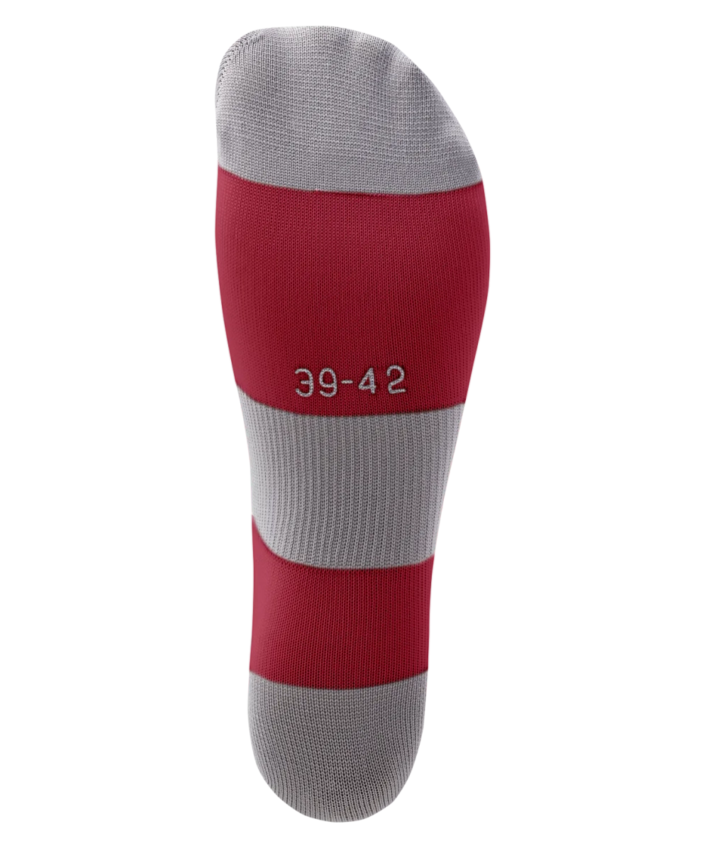 Гетры футбольные CAMP BASIC SOCKS, гранатовый/серый/белый