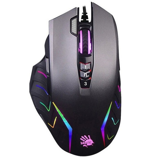 Мышь A4Tech Bloody J95S, разрешение 8000 dpi, посдсветка RGB, USB, серый