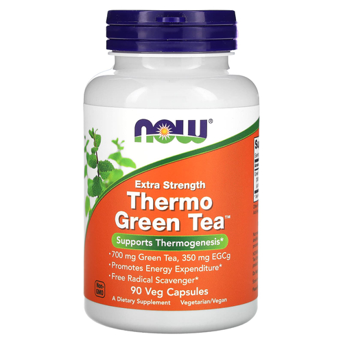 NOW Foods, зеленый термос, 700 мг, 90 растительных капсул