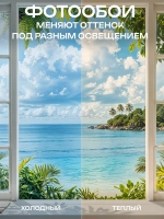 Фотообои 3d окно с видом на природу