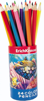 Карандаши 24цв. шестигран. (Erich Krause)