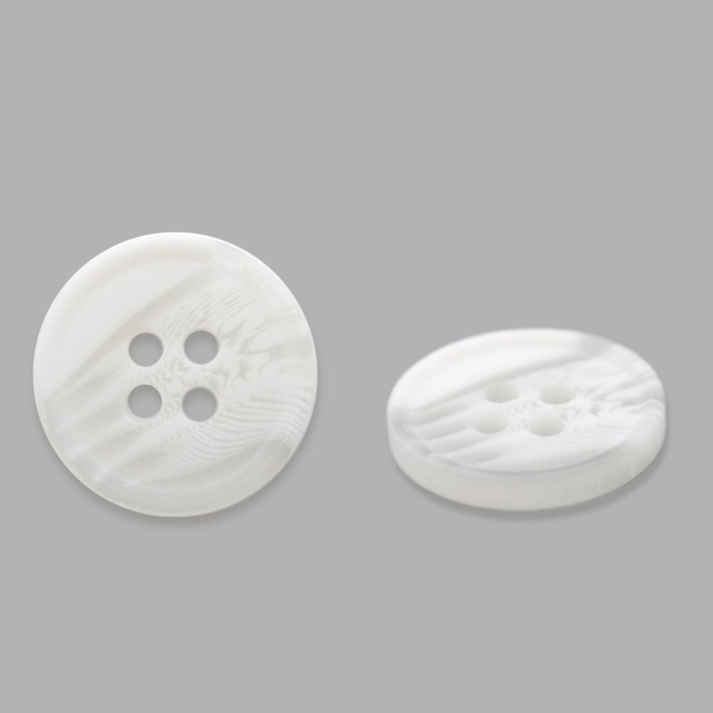 Пуговицы 4 прокола 24L=15 мм, (White (белый)) CB, 144 шт