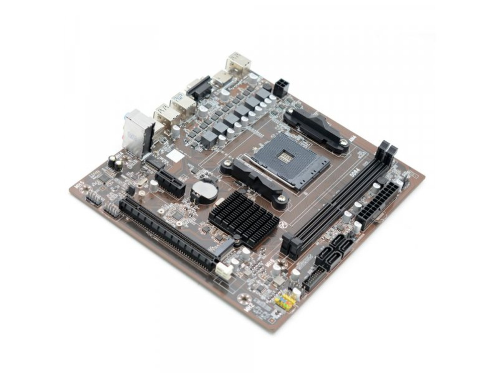 Материнская плата Afox B450D4-MA-V4, Socket AM4, AMD B450, mATX, RTL