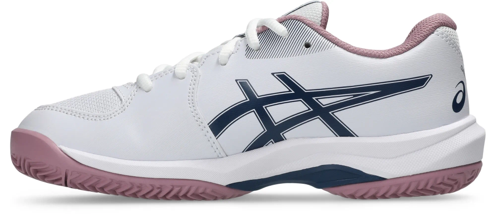 Детские теннисные кроссовки Asics Gel-Game GS Clay/OC - white/independence blue