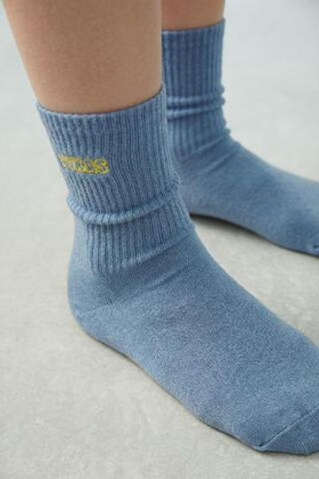 ZARA X PUKAS НАБОР ИЗ 2 ПАР ВЫСОКИХ НОСКОВ PUKAS SURF, СИНИЙ/БЕЛЫЙ