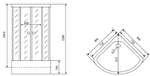 Душевая кабина Timo Standart 80x80 T-1180 с гидромассажем