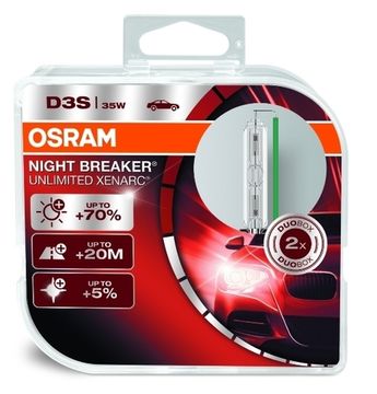 D3S Xenarc Night Breaker Unlimited Ксеноновая лампа OSRAM (артикул 66340XNB-HCB) (2 лампы в упаковке)