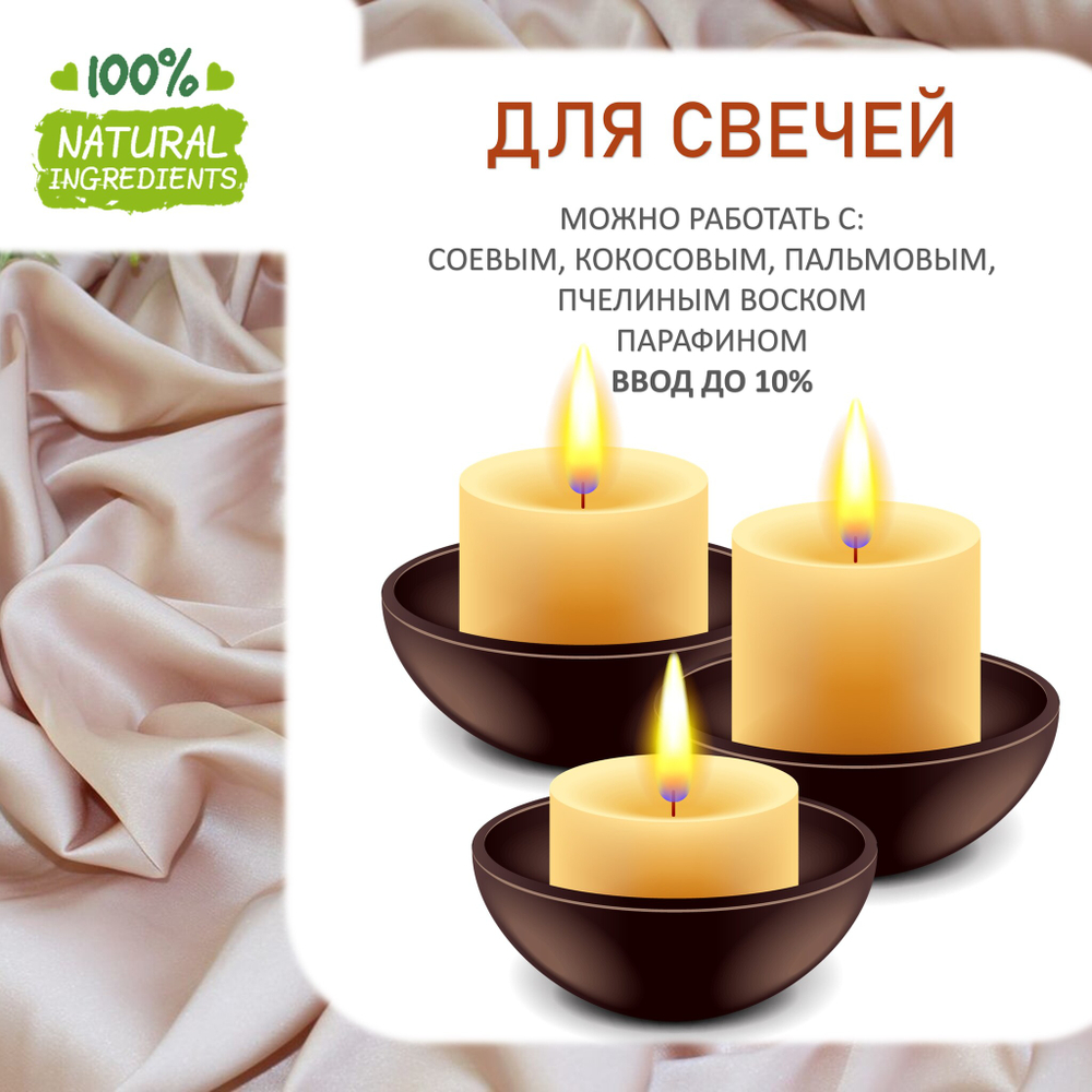 Кашемир и шелк, отдушка для свечей и мыла