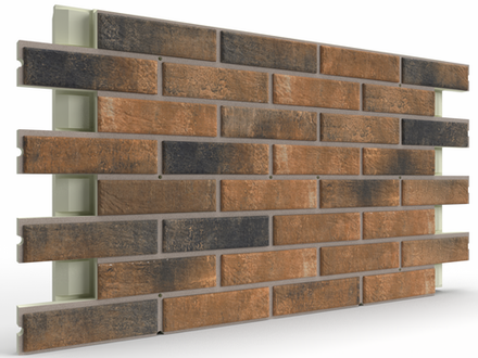 Термопанель ППУ Element Klinker Retro Brick Curry 102,8 x 61,6